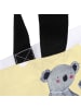 Mr. & Mrs. Panda Shopper Tasche Koala Familie mit Spruch in Gelb Pastell