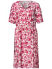 Street One Knielanges Tunika-Kleid mit Split Neck und Muster in Off White