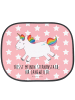 Mr. & Mrs. Panda sonnenschutz Einhorn Happy mit Spruch in Rot Pastell