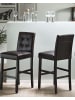 Beliani Barhocker MADISON in Braun - (W) 45 x (H) 110 x (L) 58 cm
