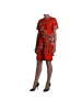 Pinko Rot Damen Kleid