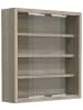 ebuy24 Glasvitrinen AgisaS 2 Eiche 37 x 10 cm