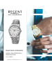 Regent Analog-Armbanduhr Regent Metallarmband silber groß (ca. 40mm)