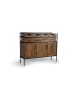 Giner y Colomer Sideboard aus Teak- und Mangoholz und Metall in Brown