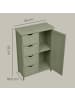 VASAGLE Badezimmerschrank Sofie in Lorbeergrün - (B)30 x (H)82 x (T)55 cm