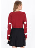 myMo Cardigan in wine red