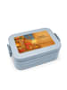 Mr. & Mrs. Panda MEPAL Bentobox Maus Weihnachten Design mit Spruch in Blau Pastell