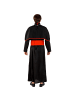 tectake Lange Kardinalsrobe, schwarz