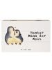 Mr. & Mrs. Panda Box Pinguin Bester Mann der Welt mit Spruch in Weiß