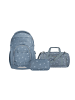 Coocazoo Schulrucksack-Set BYTE "Bloomy Daisy" 3-tlg. in Blau