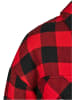 Urban Classics Urban Classics Damen Ladies Flanell Padded Overshirt in black/red