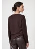 monari Langarmshirt mit Schmuckdetails in Black Coffee