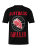 Men Plus Kurzarm T-Shirt in schwarz