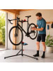 relaxdays Fahrrad-Montageständer in Schwarz - (B)101 x (H)160 x (T)82 cm