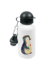 Mr. & Mrs. Panda Trinkflasche Pinguin Blumen ohne Spruch in Weiß