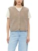 s.Oliver Teddyfell-Weste in taupe - 0002