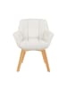 DUBI Möbel 2er-Set: Drehstuhl Mika-Ava in Creme - (B)65 x (H)81 x  (T)66 cm