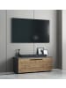 VCM  Holz TV Lowboard Möbel Fernsehschrank Arila S in Anthrazit / Honig-Eiche