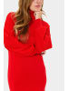 SAINT TROPEZ Kleid MarcySZ Gerade Passform in Chinese Red