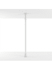 relaxdays Teleskopstange in Weiß - (L)120–220 cm