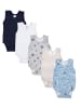 TupTam Baby Jungen Achselbody 5er Pack in beige/grau