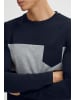 INDICODE Longsleeve IDMatheo 45632MM  Modischer Longsleeve in dunkelblau