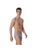 Schiesser Slip 3er Pack in Schwarz/Blau/Grau
