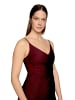 Vera Mont Abendkleid mit Seitenschlitzen in Dark Red/Grey
