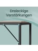 VASAGLE Tisch Barnet in Greige-Schwarz - (B)135 x (H)75 x (T)60 cm