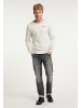 TUFFSKULL Herren Threezy - Sweater in Hellgrau Melange