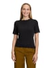 CARTOON Halbarm-Shirt mit Kragen in Schwarz
