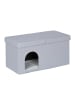 relaxdays Katzenhöhle in Grau - (B)74,5 x (H)38,5 x (T)37 cm