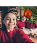 relaxdays 100-tlg. Weihnachtskugeln Set in Orange