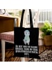 Mr. & Mrs. Panda Tote Bag Operationsassistentin Herz mit Spruch in Schwarz