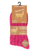 Cotton Prime® 4 Paar Stricksocken mit Alpakawolle Unisex Alpakasocken in Pink/Hellblau