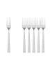 Villeroy & Boch 6er Set Tafelgabel Blacksmith in 205 mm in silber
