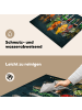 KitchenYeah Herdabdeckplatte Kräuter bunt