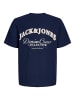 JACK & JONES Junior T-Shirt JJEBRANDES BACKP RELAXED TEE SS in navy blazer