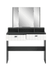 xonox.home Schminktisch mit Spiegel in anthrazit /weiß HG  - (B) 100 x (H) 142 x (T) 42
