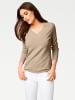 Heine V-Ausschnitt-Pullover in beige