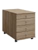 VCM  Rollcontainer Bürocontainer Schublade Lona 75 cm in Sonoma-Eiche