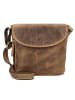 Greenburry Vintage Umhängetasche Leder 20 cm in brown