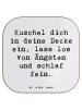 Mr. & Mrs. Panda Tischuntersetzer Spruch Alleine schlafen lernen... in Weiß