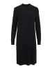 Vila Langarm Midi Strickkleid Loose Fit Pullover Dress VIRIL in Schwarz