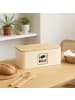 relaxdays Brotkasten in Beige - (B)33 x (H)13,5 x (T)19 cm