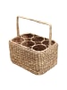 relaxdays Flaschenkorb in Natur - (B)32 x (H)34 x (T)22 cm