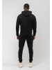 Tom Barron Jogginganzug Tom Barron Men's Oversize Tracksuit 2 Piece Set Casual Style Jogging Outfit Patch Logo On Chest in BLACK