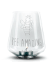 Mr. & Mrs. Panda Kerzenhalter Biene König mit Spruch in Transparent
