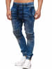 Tazzio Tazzio Herren Jeans Regular Fit im Biker Jogger-Stil 16505 Blau S