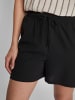 Vila Kurze Stoff Shorts Bermuda Hot Pants in Schwarz